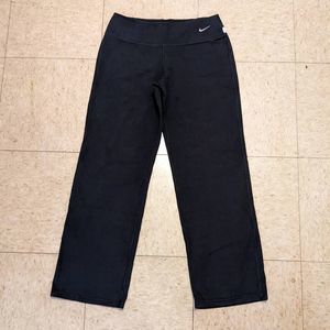 Black Nike Dri-Fit Sweatpants; Size L; Short to Mid-Rise; straight leg